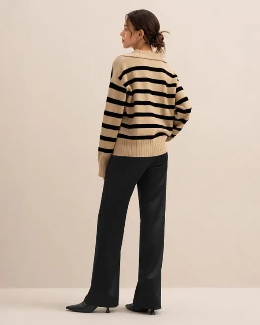 100 Cashmere Striped Sweater For Women Gilly Stripe Sweater Women Lilysilk Knitwear