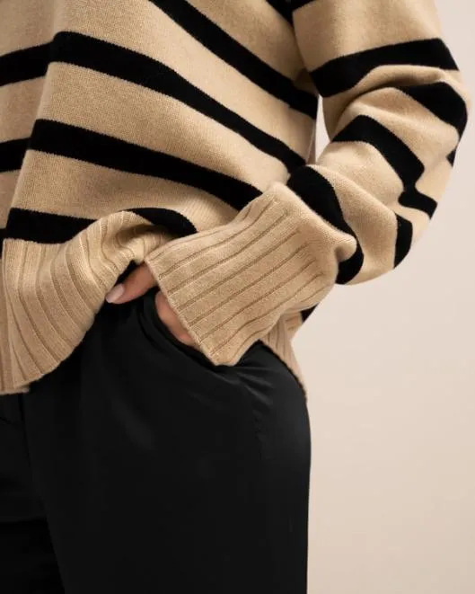 100 Cashmere Striped Sweater For Women Gilly Stripe Sweater Women Lilysilk Knitwear