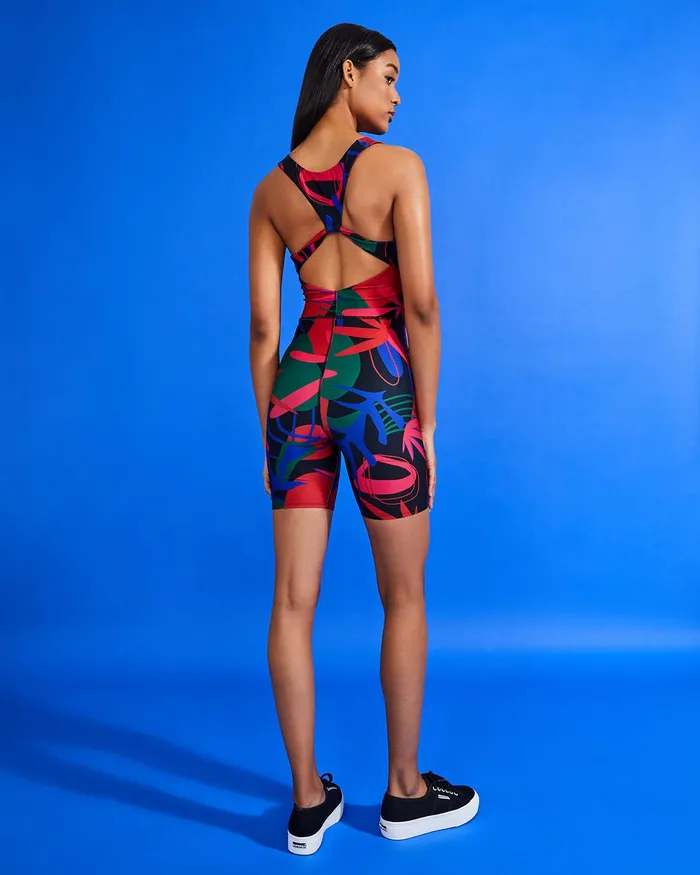 Active Women PatBO RIO PRINT CUTOUT ONESIE FINAL SALE