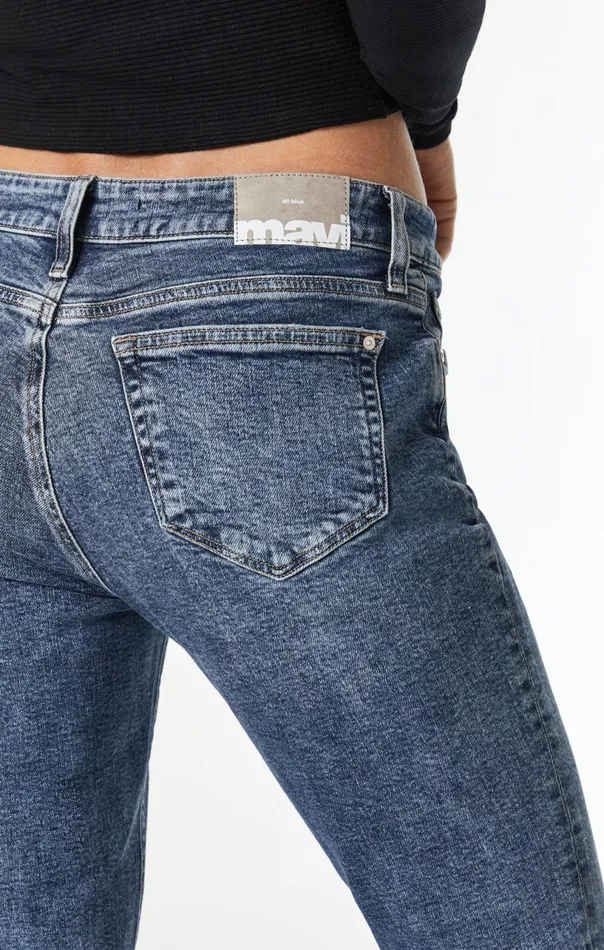Ada Boyfriend Jeans In Mid Ripped Recycle Blue Women Mavi Jeans Denim Ada Boyfriend Jeans In Mid Ripped Recycle Blue Women Mavi Jeans Denim