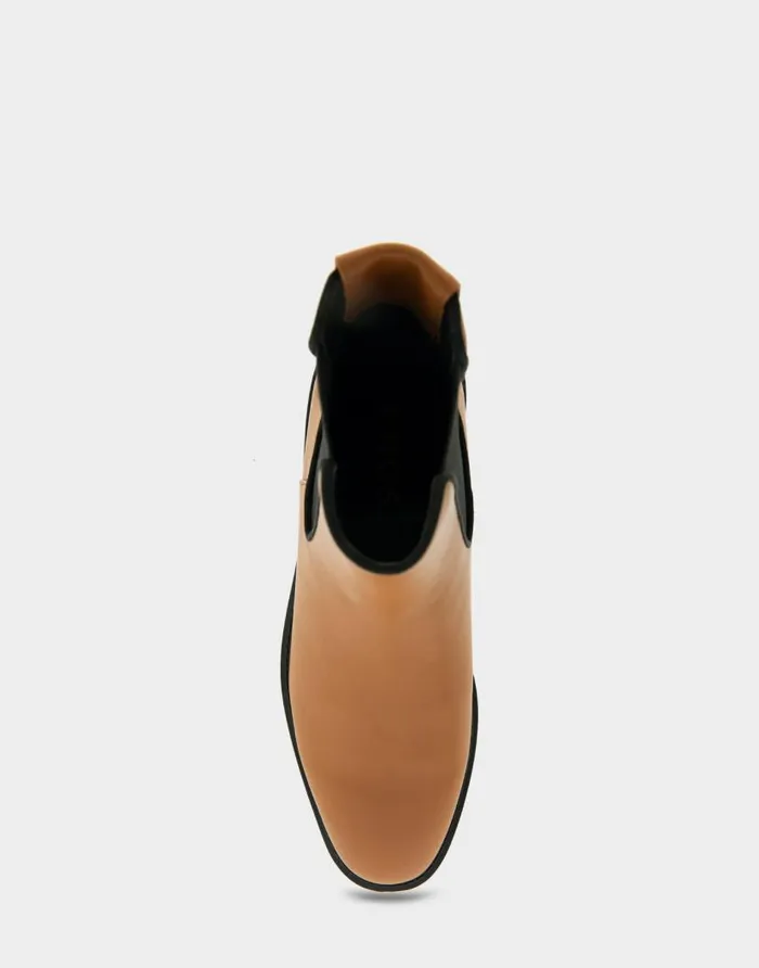 Aerosoles Comfortable Women039s Ankle Boot In Tan Faux Leather Tan Faux Leather Women Wide Width Boots