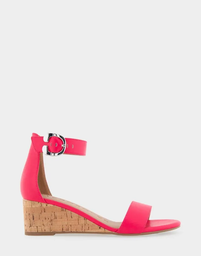 Aerosoles Comfortable Women039s Ankle Strap Mid Wedge Sandal In Virtual Pink Faux Leather Virtual Pink Faux Leather Women Wide Width Sandals Aerosoles Comfortable Women039s Ankle Strap Mid Wedge Sandal In Virtual Pink Faux Leather Virtual Pink Faux Leather Women Wide Width Sandals
