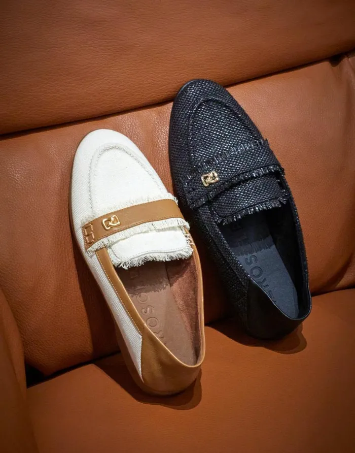 Aerosoles Comfortable Women039s Collapsible Back Loafer In Black Raffia Raffia Fabric Black Raffia Women Clogs and Mules