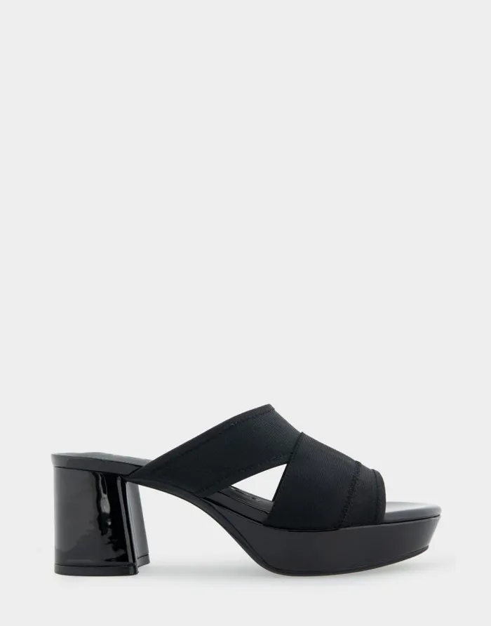 Aerosoles Comfortable Women039s Elastic Slide Platform Sandal In Black Elastic Elastic Fabric Black Elastic Women Slides Aerosoles Comfortable Women039s Elastic Slide Platform Sandal In Black Elastic Elastic Fabric Black Elastic Women Slides