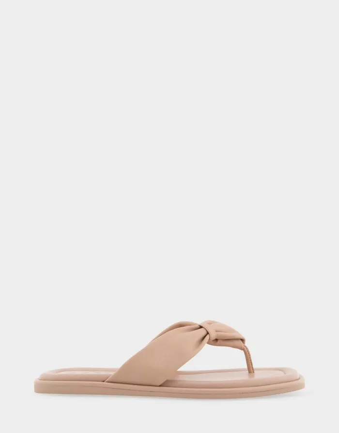 Aerosoles Comfortable Women039s Knotted Thong Sandal In Cipria Leather Cipria Leather Women Flats Aerosoles Comfortable Women039s Knotted Thong Sandal In Cipria Leather Cipria Leather Women Flats