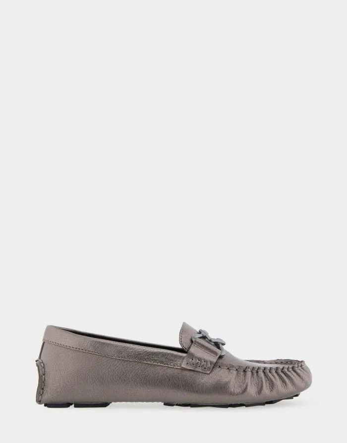 Aerosoles Comfortable Women039s Ornamented Driver In Graphite Genuine Leather Graphite Genuine Leather Women Loafers Aerosoles Comfortable Women039s Ornamented Driver In Graphite Genuine Leather Graphite Genuine Leather Women Loafers
