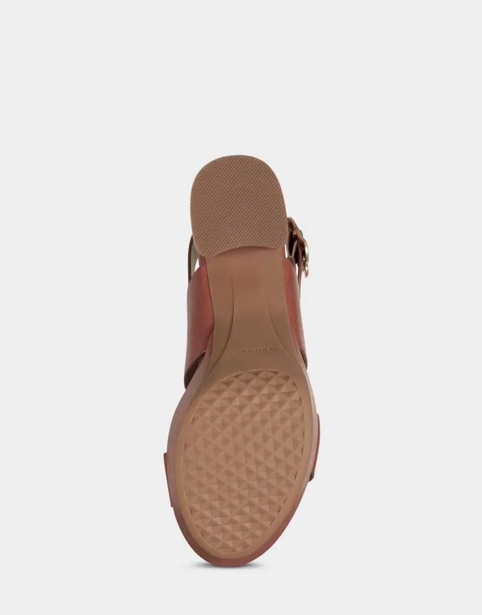 Aerosoles Comfortable Women039s Sandal In Light Brown Genuine Leather Clay Leather Women Platforms