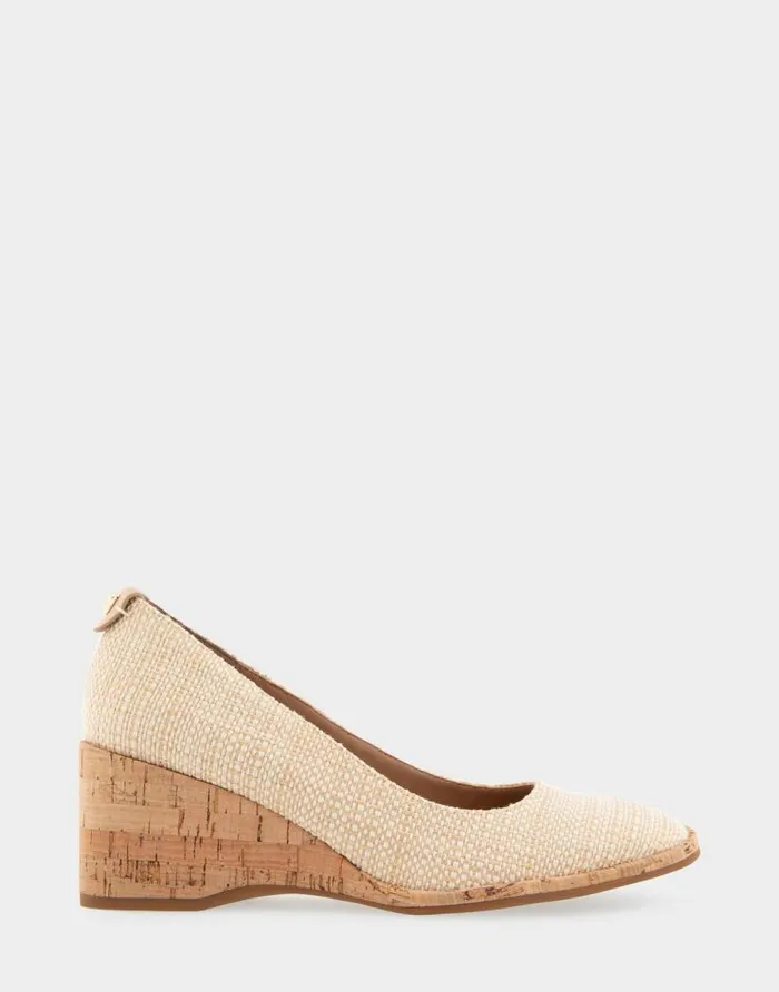 Aerosoles Comfortable Women039s Sculpted Wedge Pump In Natural Raffia Combo Raffia Fabric Natural Raffia Combo Women Wedges Aerosoles Comfortable Women039s Sculpted Wedge Pump In Natural Raffia Combo Raffia Fabric Natural Raffia Combo Women Wedges