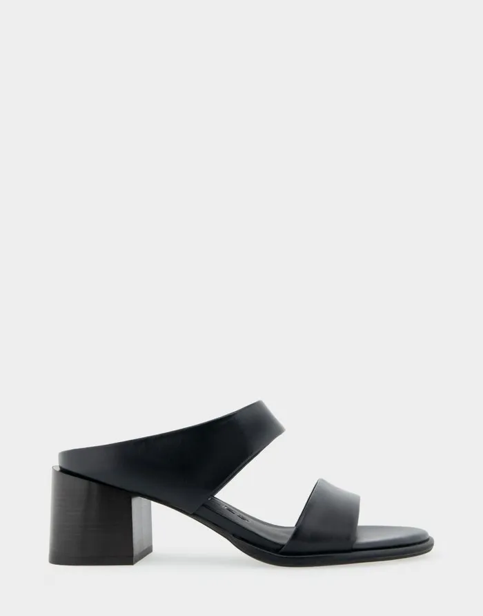 Aerosoles Comfortable Women039s Two Band Block Heel Sandal In Black Leather Black Leather Women Clogs and Mules Aerosoles Comfortable Women039s Two Band Block Heel Sandal In Black Leather Black Leather Women Clogs and Mules