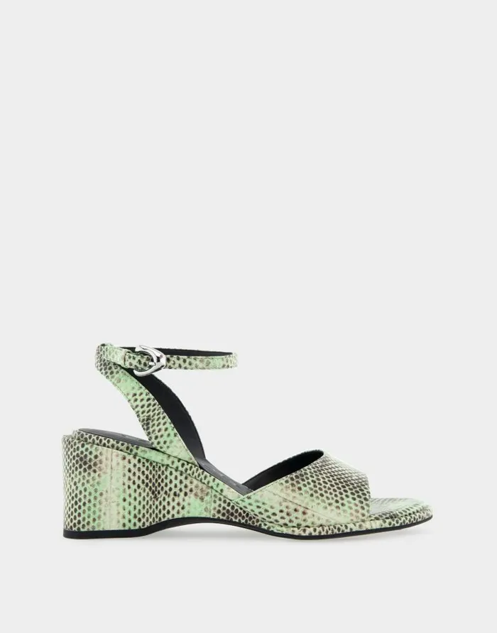 Aerosoles Comfortable Women039s Two Piece Ankle Strap Wedge Sandal In Gleam Snake Embossed Leather Gleam Snake Embossed Leather Women Dress Aerosoles Comfortable Women039s Two Piece Ankle Strap Wedge Sandal In Gleam Snake Embossed Leather Gleam Snake Embossed Leather Women Dress