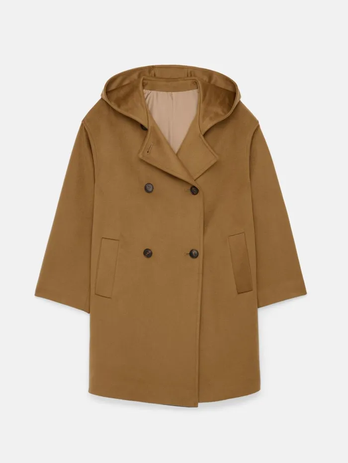 Alex Mill Jackets Outerwear Women Double Breasted Coat In Cashmere Vicuna