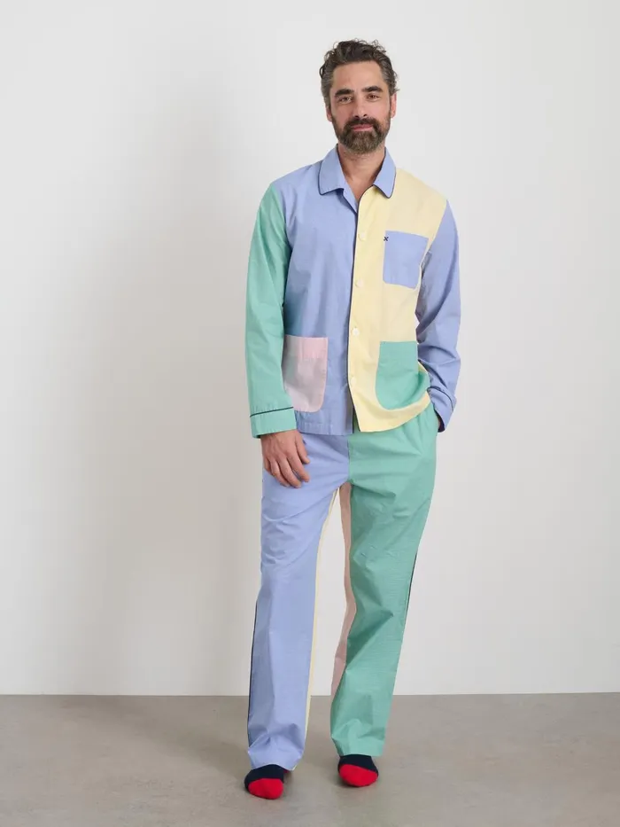 Alex Mill Pajamas Slippers Men P039jimmies Sleep Pant In Colorblock