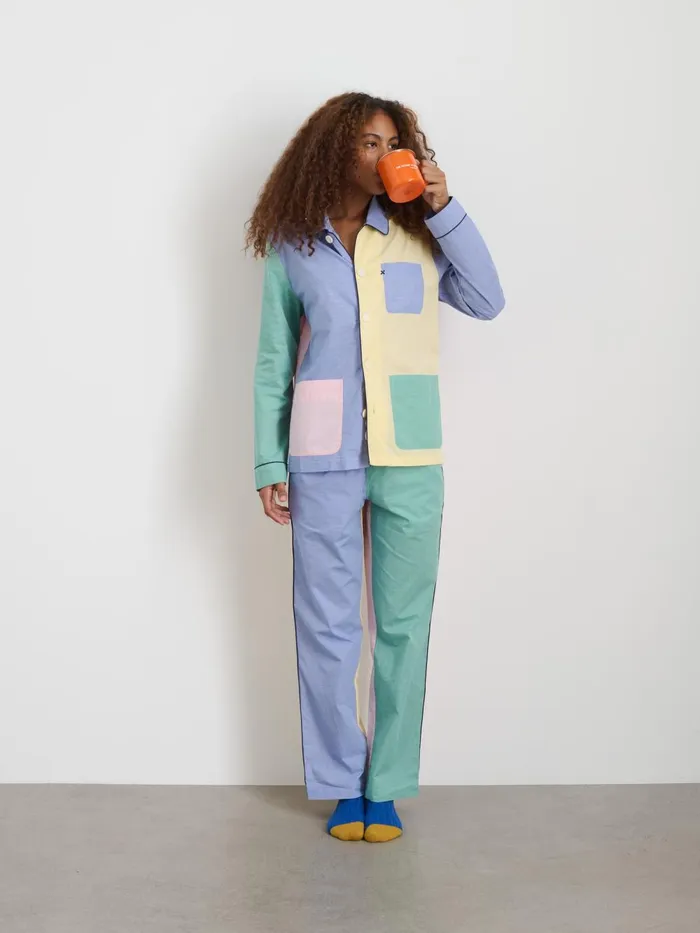 Alex Mill Pajamas Slippers Men P039jimmies Sleep Pant In Colorblock
