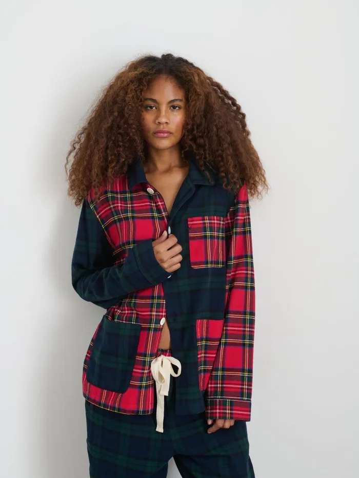 Alex Mill Pajamas Slippers Women P039jimmies Sleep Shirt In Flannel