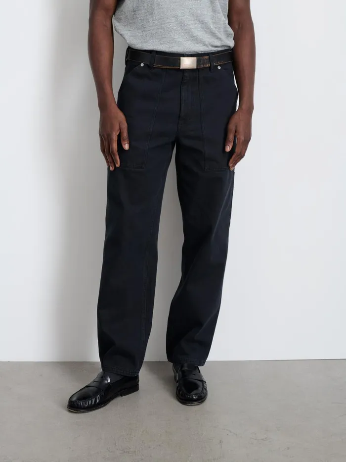 Alex Mill Pants Men Painter Pant In Recycled Denim Washed Black