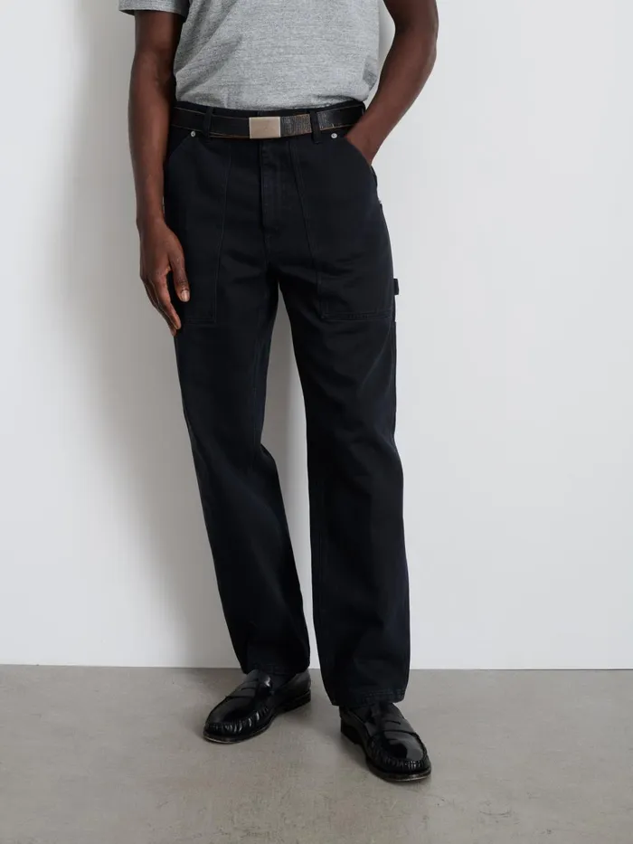Alex Mill Pants Men Painter Pant In Recycled Denim Washed Black