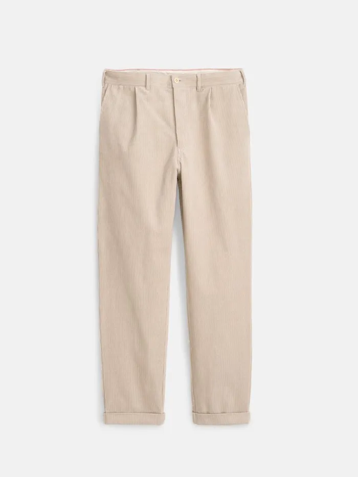 Alex Mill Suiting Blazers Men Standard Pleated Pant In Corduroy Cloud Grey