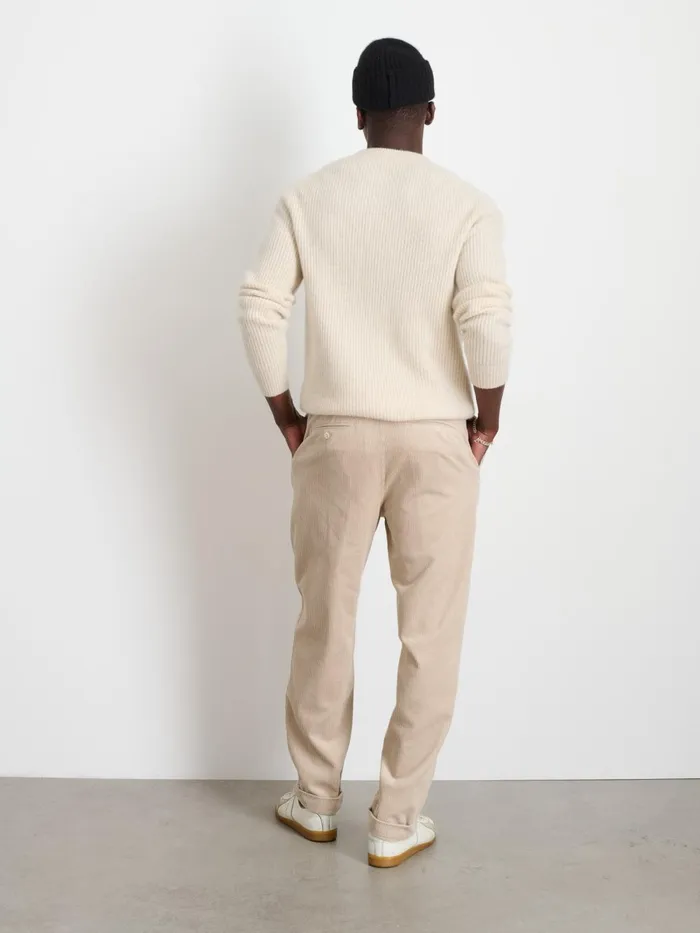 Alex Mill Suiting Blazers Men Standard Pleated Pant In Corduroy Cloud Grey