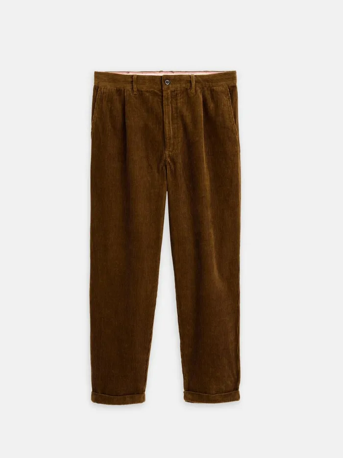 Alex Mill Suiting Blazers Men Standard Pleated Pant In Corduroy Long Inseam Saddle