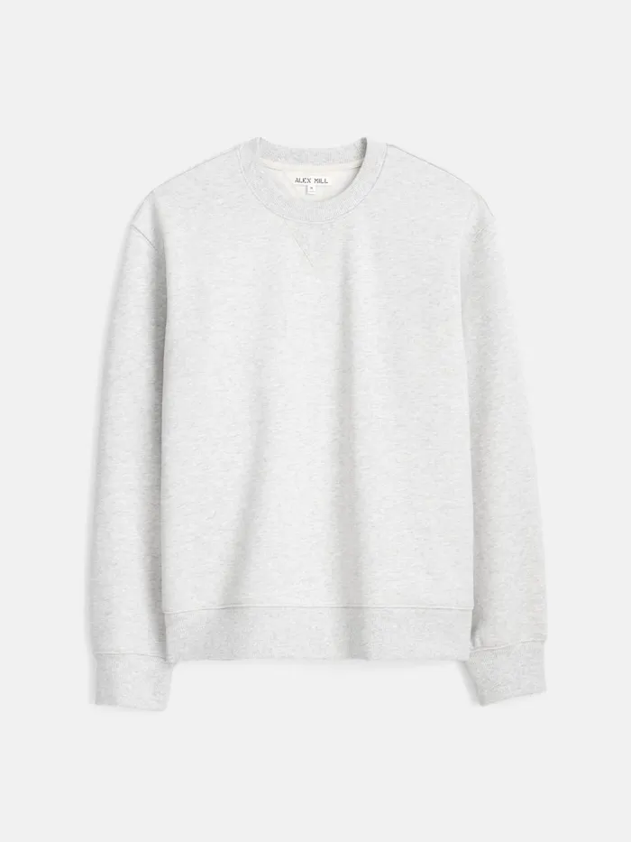 Alex Mill Sweaters Sweatshirts Men Marlon Sweatshirt In Cotton Fleece Light Heather Grey