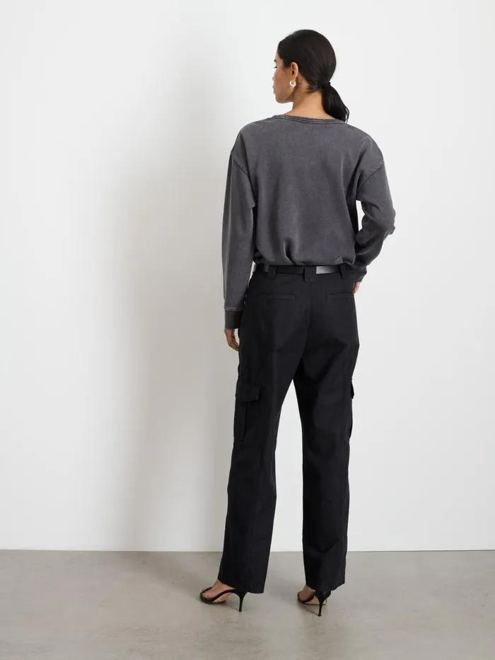 Alex Mill Sweaters Women Frankie Sweatshirt In Vintage Wash Washed Black Alex Mill Sweaters Women Frankie Sweatshirt In Vintage Wash Washed Black