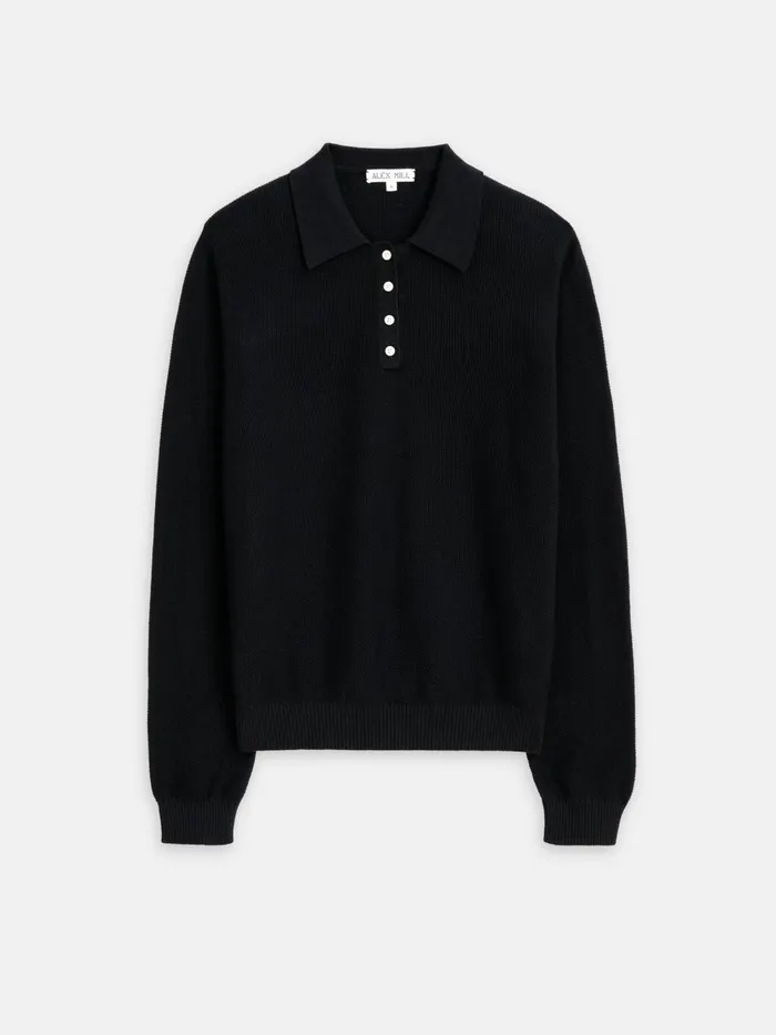 Alex Mill Sweaters Women Jac Polo Sweater Black