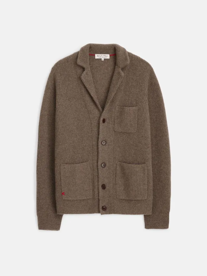 Alex Mill Sweaters Women Mitchell Cardigan In Washed Cashmere Heather Walnut