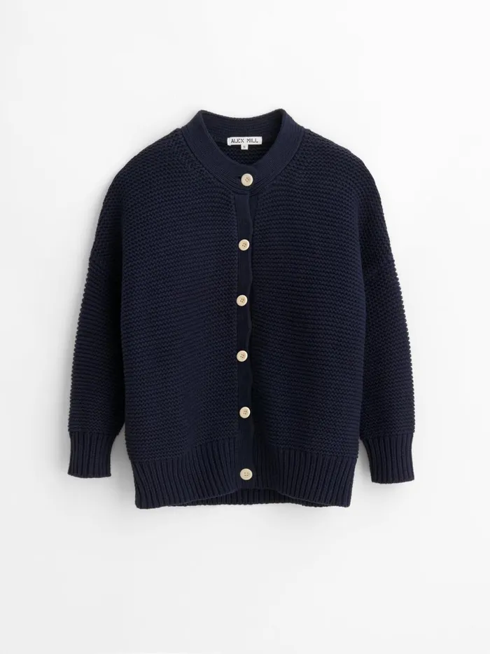 Alex Mill Sweaters Women Nico Cardigan In Cotton Dark Navy