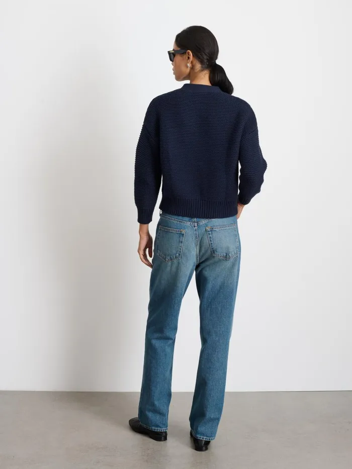 Alex Mill Sweaters Women Nico Cardigan In Cotton Dark Navy