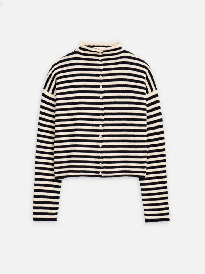 Alex Mill Sweaters Women Taylor Striped Cardigan In Cotton Cashmere