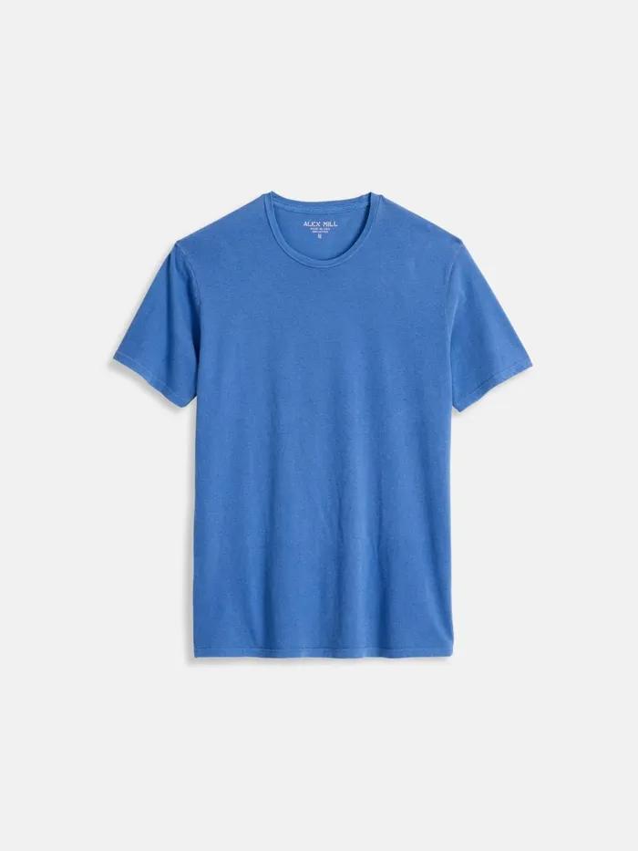 Alex Mill Tees Polos Men Lightweight Mercer Tee Blue