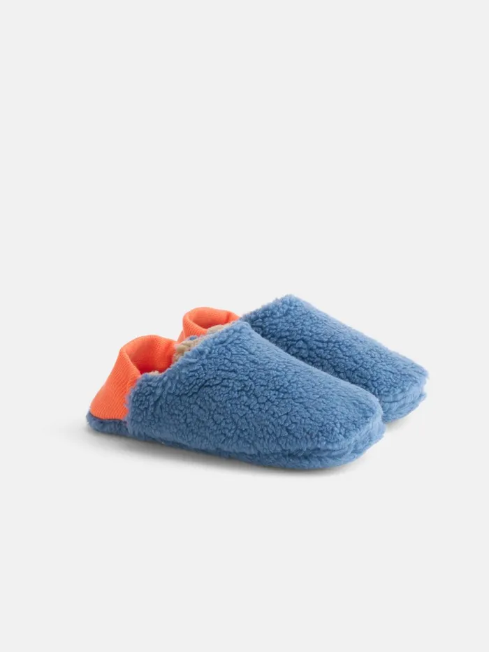 Alex Mill Women Sherpa House Shoes Blue