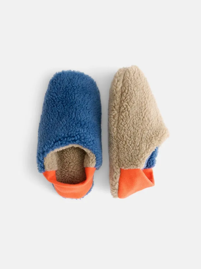 Alex Mill Women Sherpa House Shoes Blue