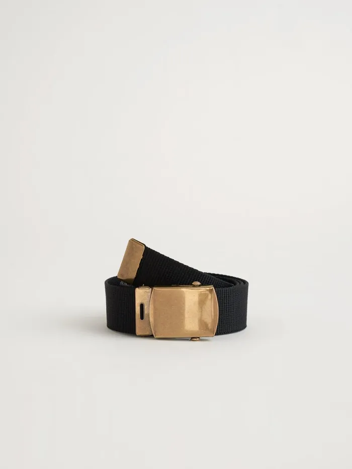 Alex Mill Women Solid Web Belt Black