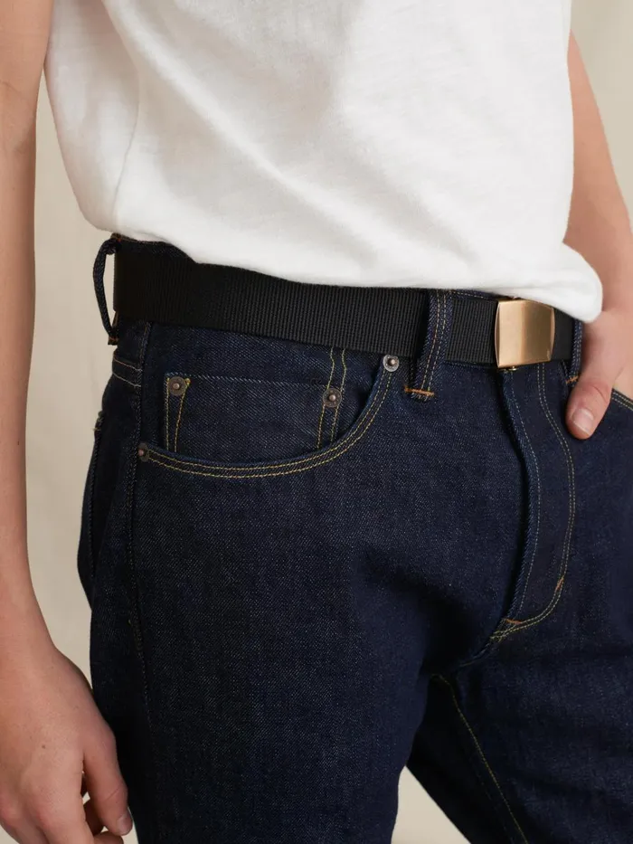 Alex Mill Women Solid Web Belt Black Alex Mill Women Solid Web Belt Black