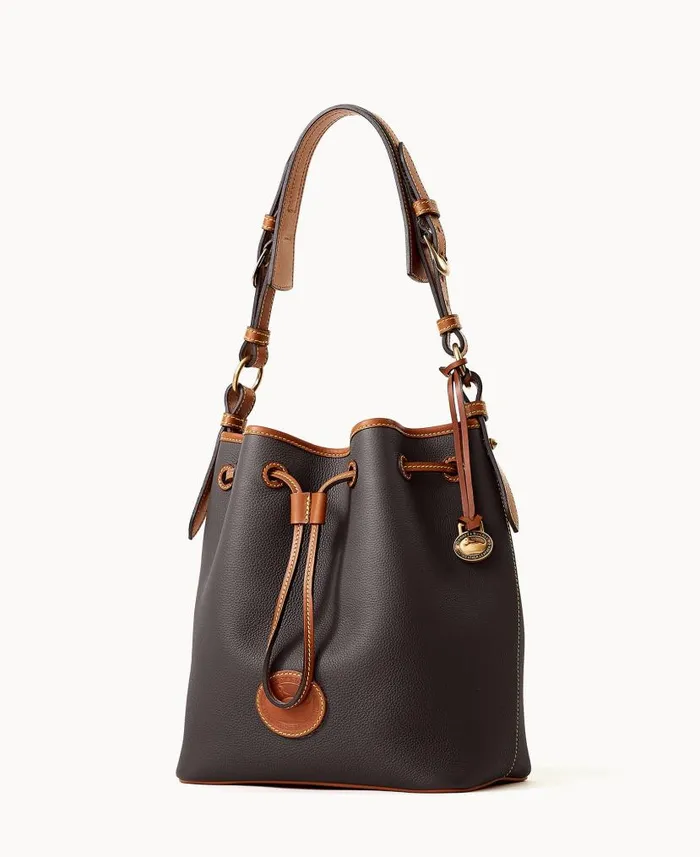 All Weather Leather 30 Drawstring 25 Black Woman Dooney and Bourke Shoulder Bags All Weather Leather 30 Drawstring 25 Black Woman Dooney and Bourke Shoulder Bags