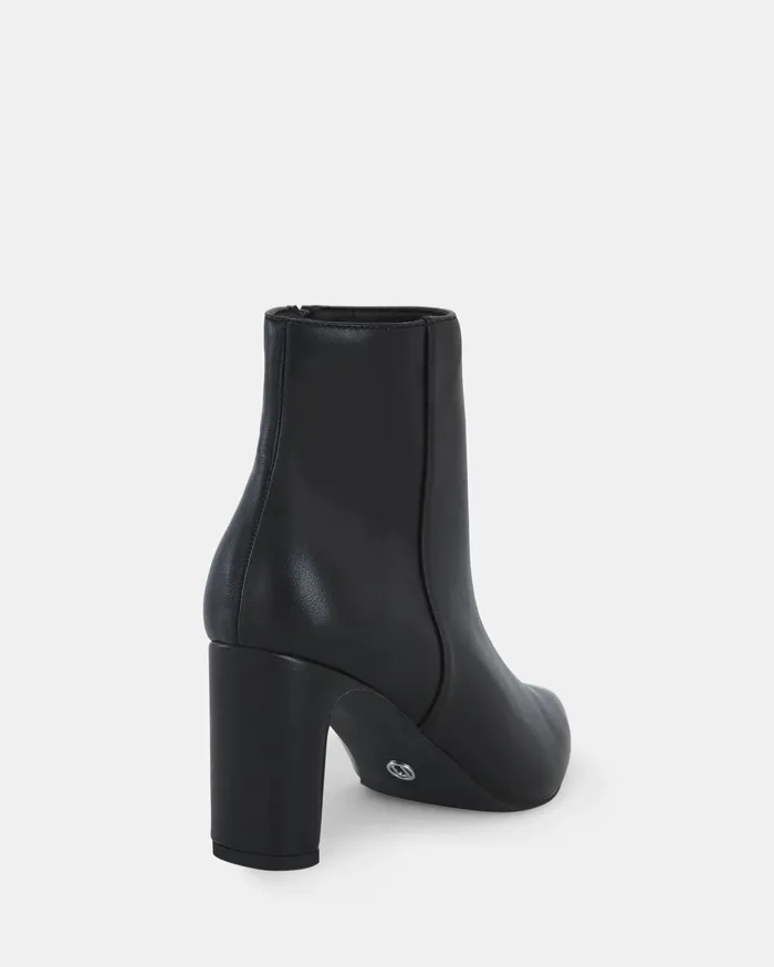 Ankle Boots Women NOVO Shoes HARLIE BLACK Zip Up Boots