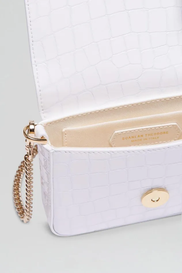 Bags Women Scanlan Theodore MINI TRIANGLE DIAMANTE BAG White Bags Women Scanlan Theodore MINI TRIANGLE DIAMANTE BAG White