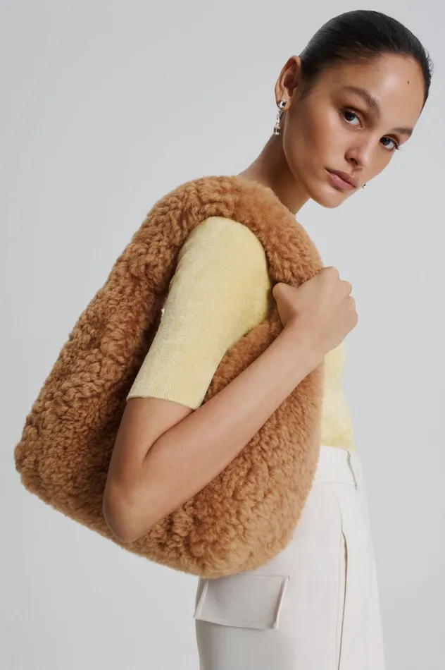 Bags Women Scanlan Theodore SHEARLING GABRIELLA Camel