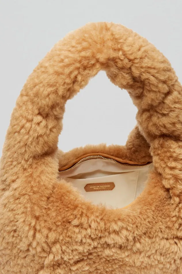 Bags Women Scanlan Theodore SHEARLING GABRIELLA Camel Bags Women Scanlan Theodore SHEARLING GABRIELLA Camel