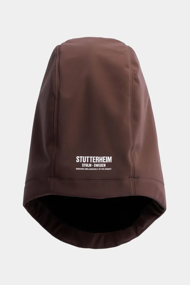 Balaclava Women Stutterheim Rain Balaclava Matte Dark Brown