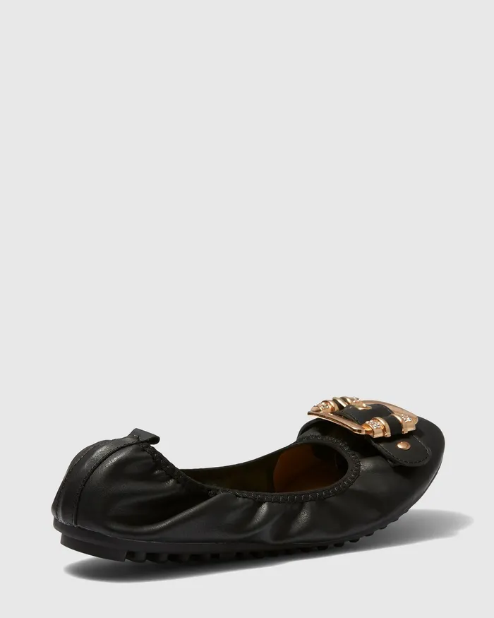 Ballet Flats NOVO Shoes Women ELLERA BLACK
