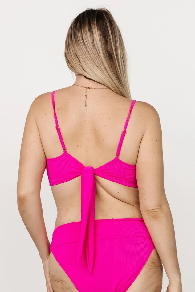 Baltic Born Bikini Women Oakland Ribbed Bikini Bottoms Pink Baltic Born Bikini Women Oakland Ribbed Bikini Bottoms Pink