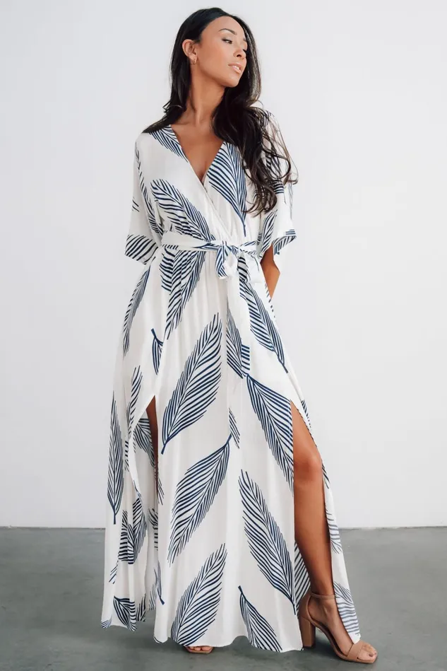Baltic Born Bump Friendly Women Corinth Maxi Dress Navy Print Baltic Born Bump Friendly Women Corinth Maxi Dress Navy Print