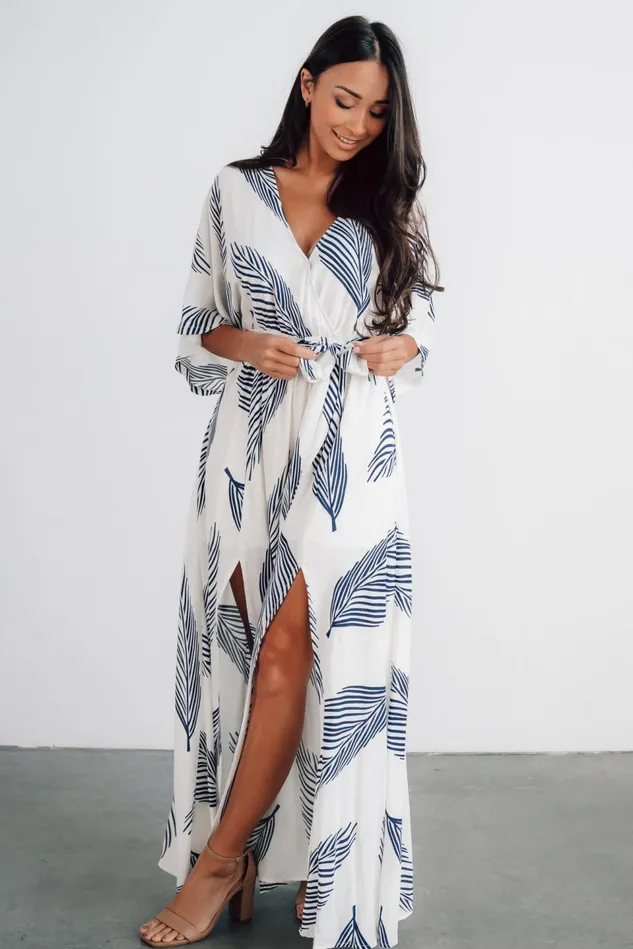 Baltic Born Bump Friendly Women Corinth Maxi Dress Navy Print Baltic Born Bump Friendly Women Corinth Maxi Dress Navy Print