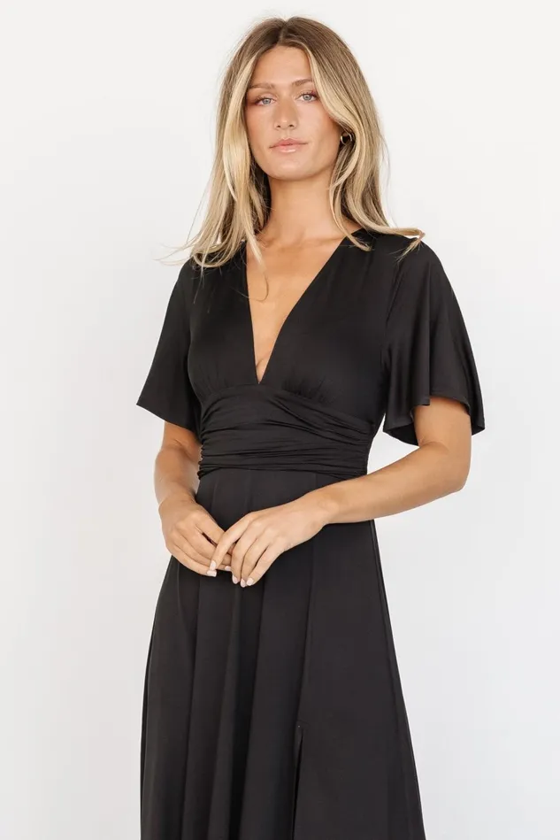 Baltic Born Bump Friendly Women Emberly Maxi Dress Black Baltic Born Bump Friendly Women Emberly Maxi Dress Black