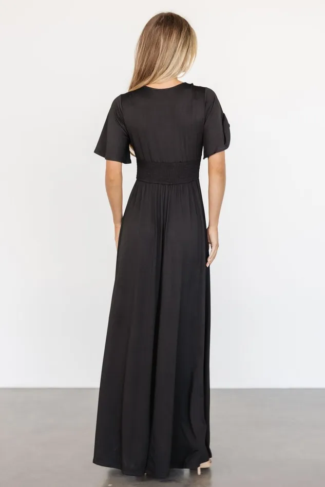 Baltic Born Bump Friendly Women Emberly Maxi Dress Black Baltic Born Bump Friendly Women Emberly Maxi Dress Black