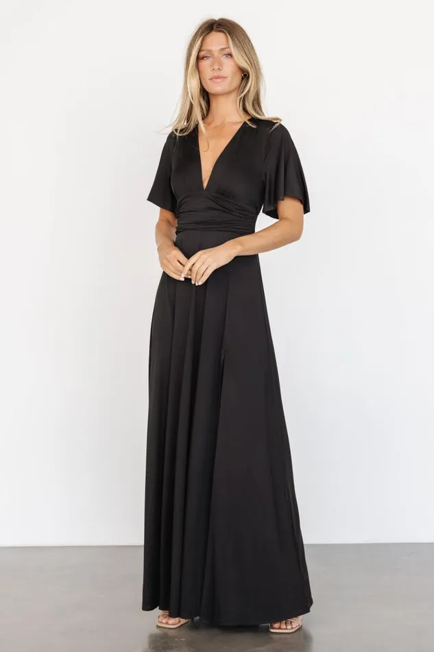Baltic Born Bump Friendly Women Emberly Maxi Dress Black Baltic Born Bump Friendly Women Emberly Maxi Dress Black