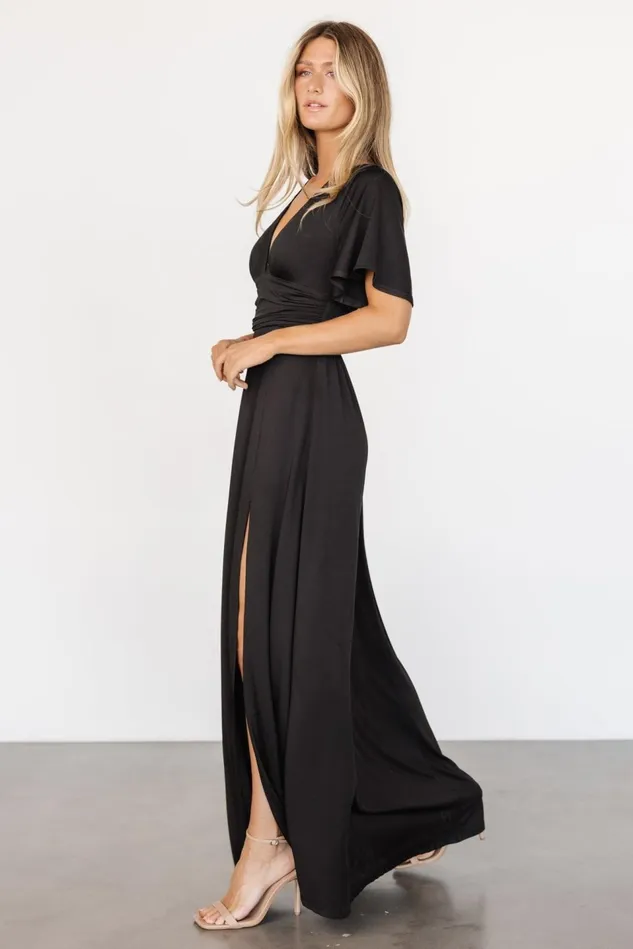 Baltic Born Bump Friendly Women Emberly Maxi Dress Black Baltic Born Bump Friendly Women Emberly Maxi Dress Black