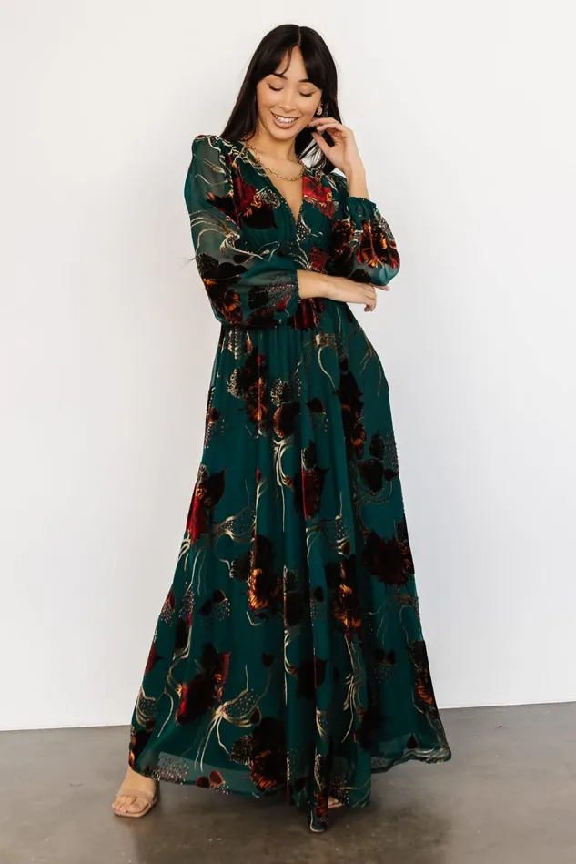 Baltic Born Bump Friendly Women Mikla Maxi Dress Jade Multi Baltic Born Bump Friendly Women Mikla Maxi Dress Jade Multi